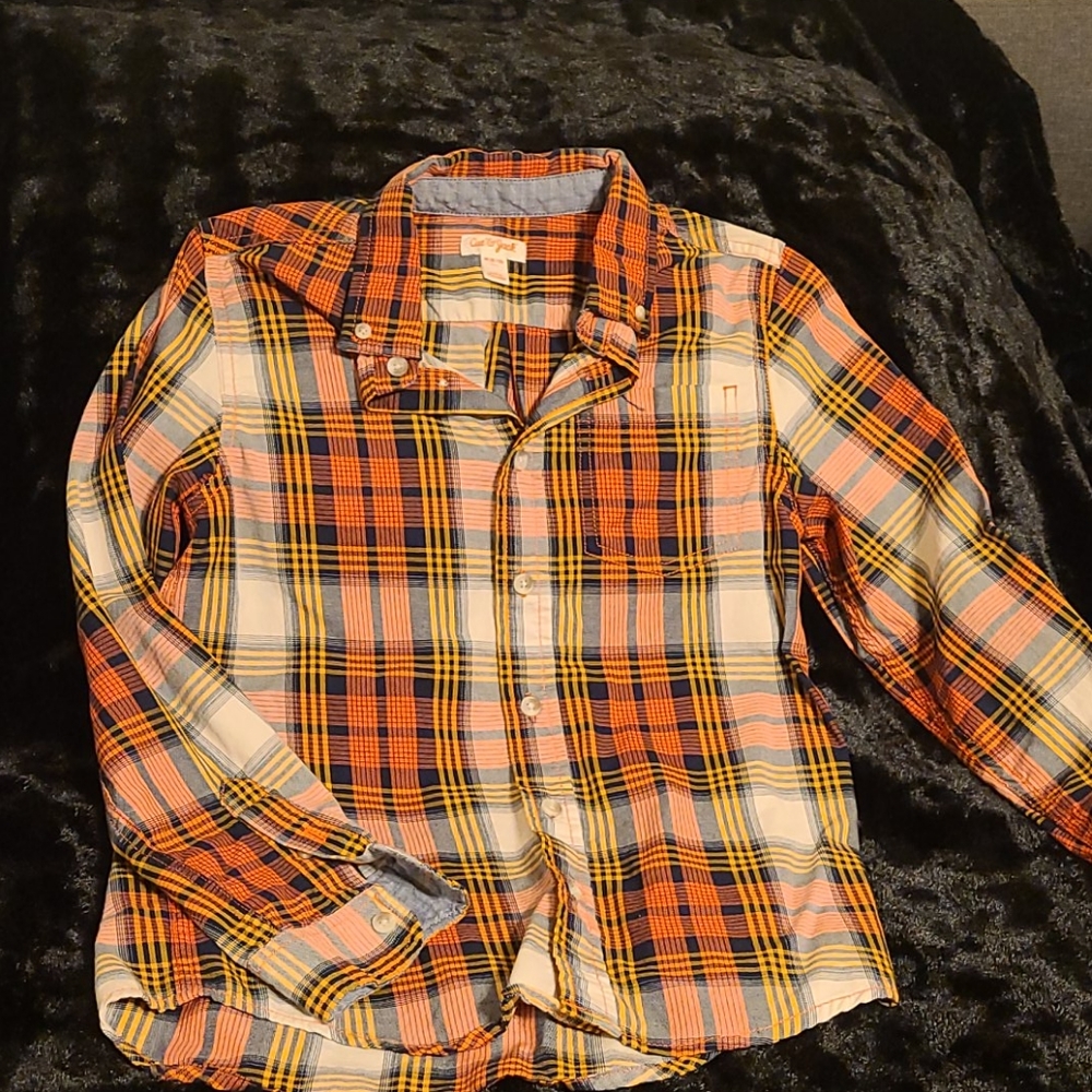 Boy's long sleeved button up shirt